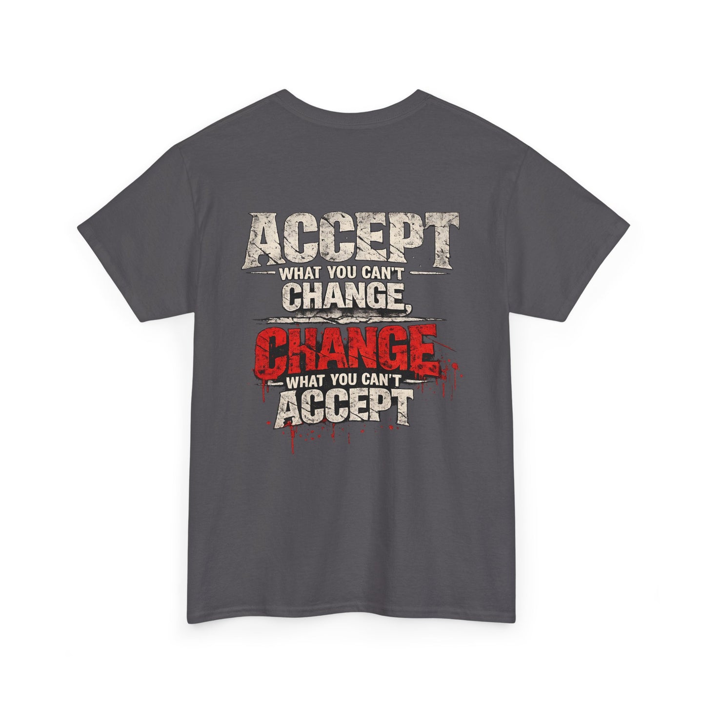 T-Shirt — "Accept What You Can’t Change, Change What You Can't Accept"