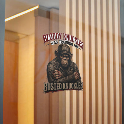 Busted Knuckles Monkey Sticker
