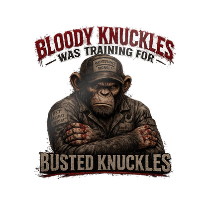 Busted Knuckles Monkey Sticker