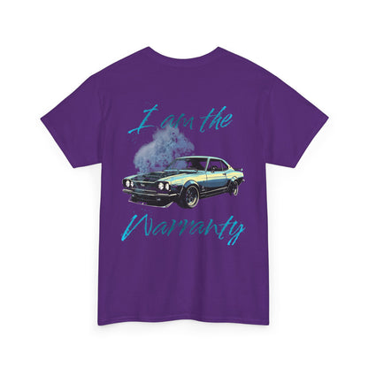 Vintage Muscle Car Tee — “I am the Warranty” Graphic T-Shirt