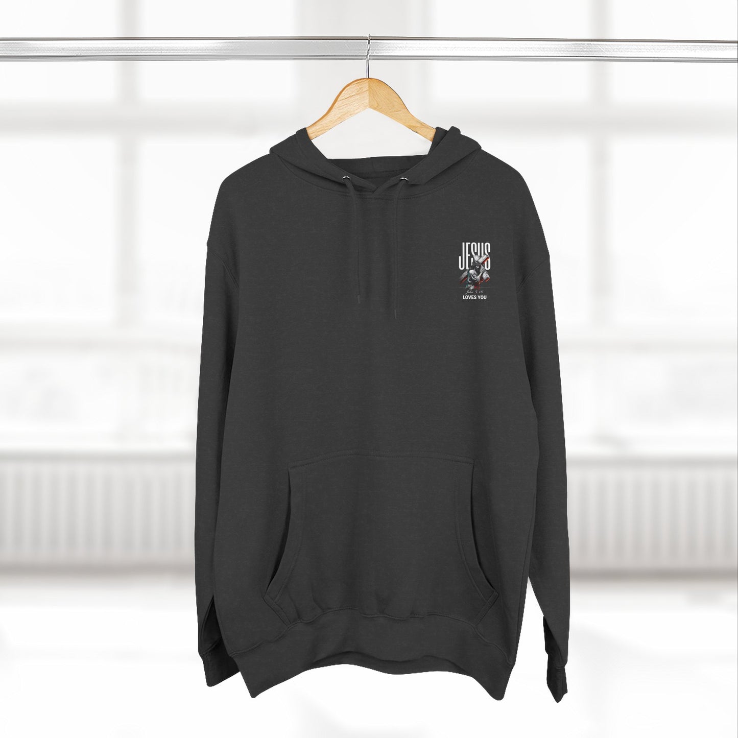 Angel Statue Graphic Hoodie — 'Sanctified, Saved' Vintage Art Streetwear