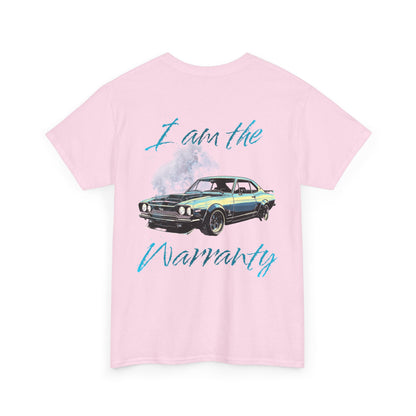 Vintage Muscle Car Tee — “I am the Warranty” Graphic T-Shirt