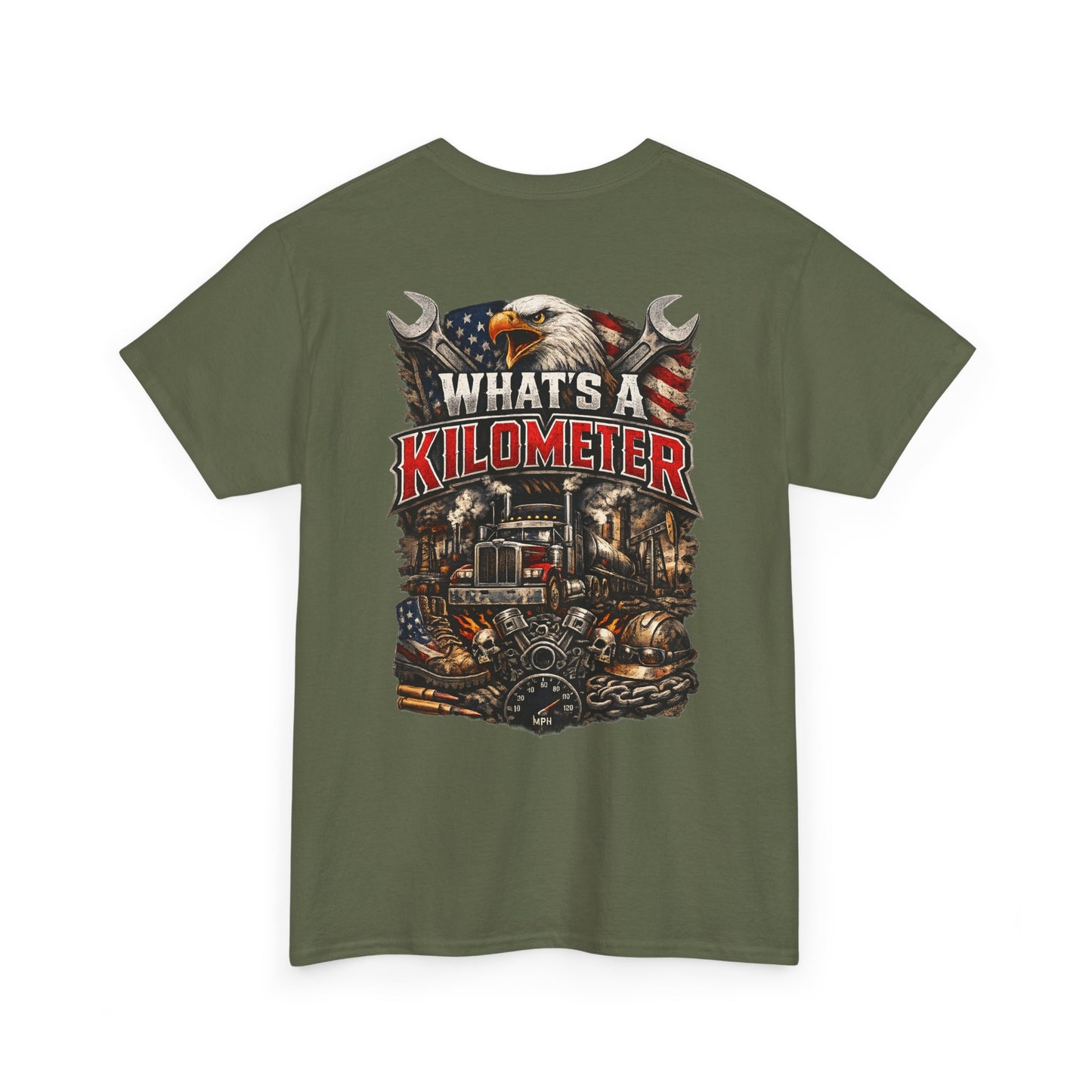 What's a Kilometer? Vintage Semi Truck T-Shirt