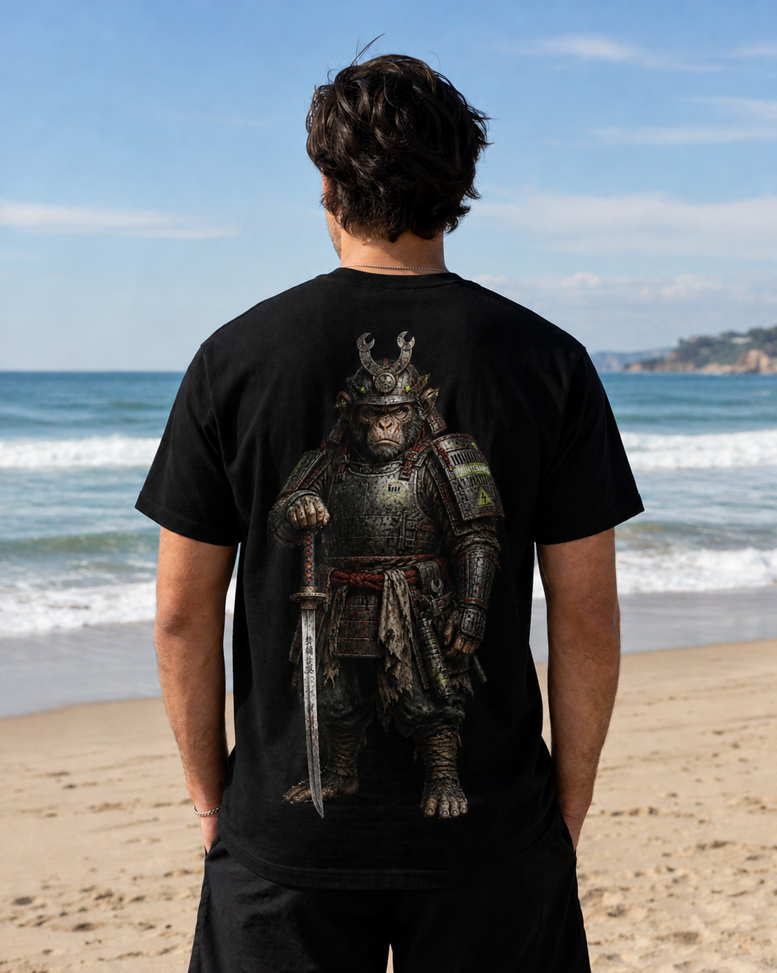 Samurai Monkey Graphic Tee