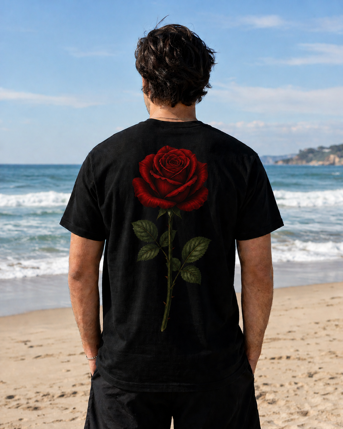 Rose Single-Stem Tee