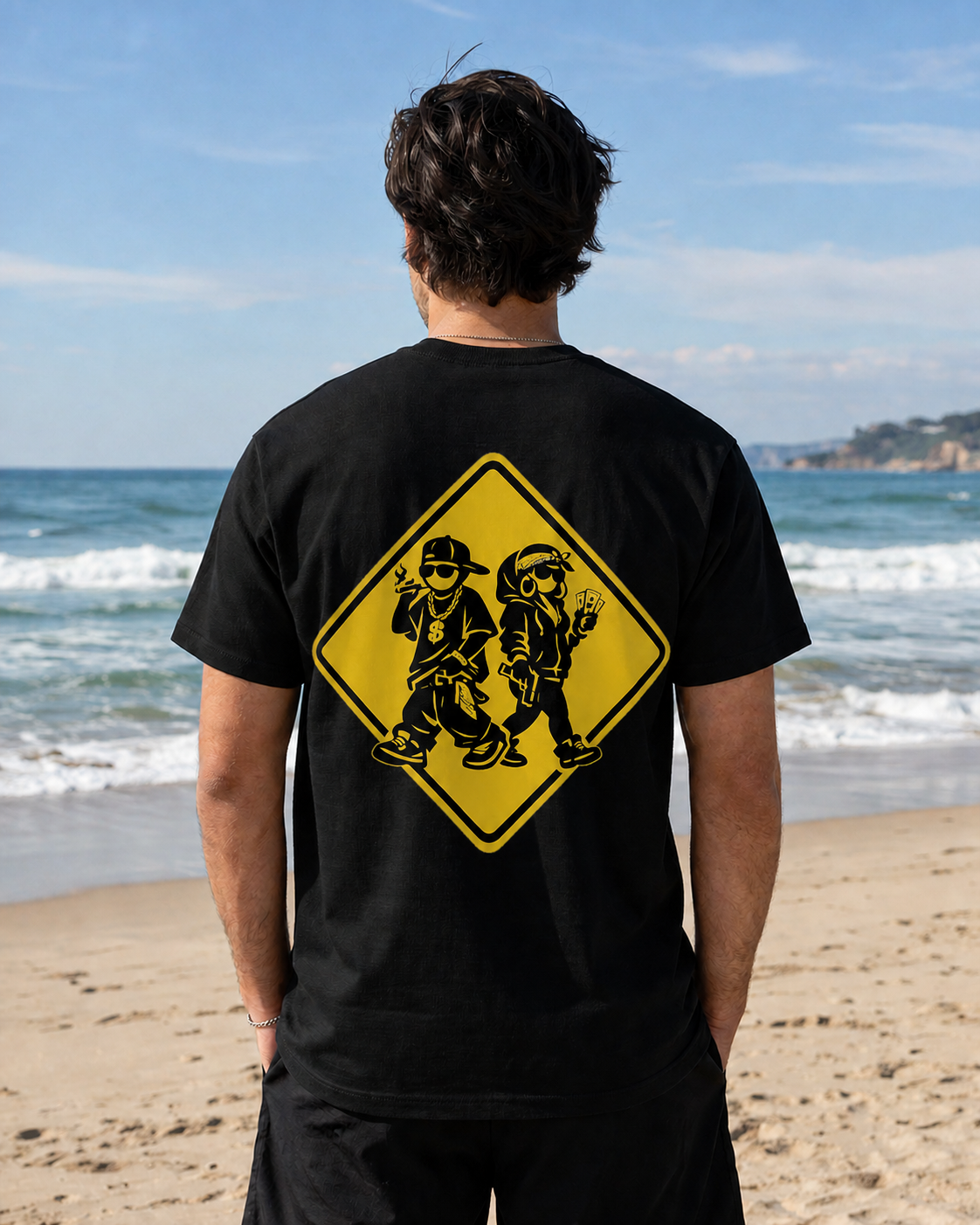 T-Shirt — Thugged Out Crossing Sign