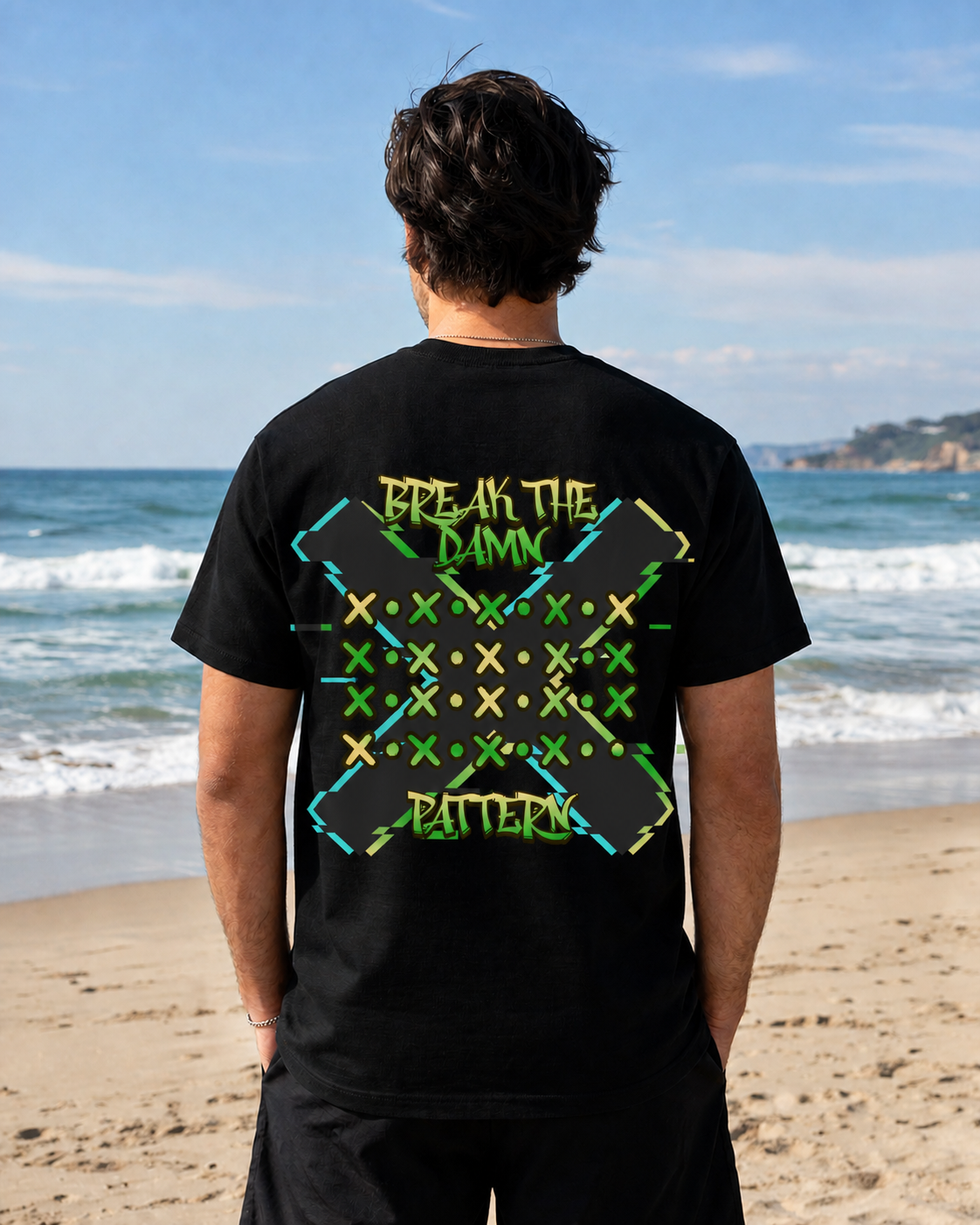 Graphic Tee — 'Break the Pattern' Gamer Streetwear T‑Shirt