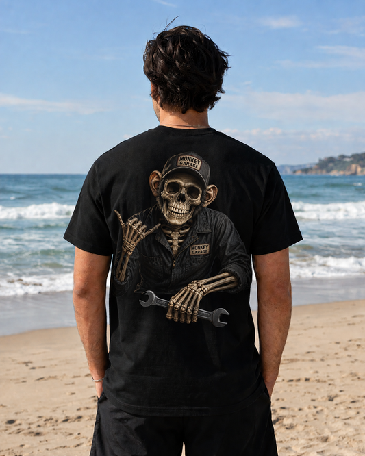 Mechanic Monkey Skeleton Tall Tee
