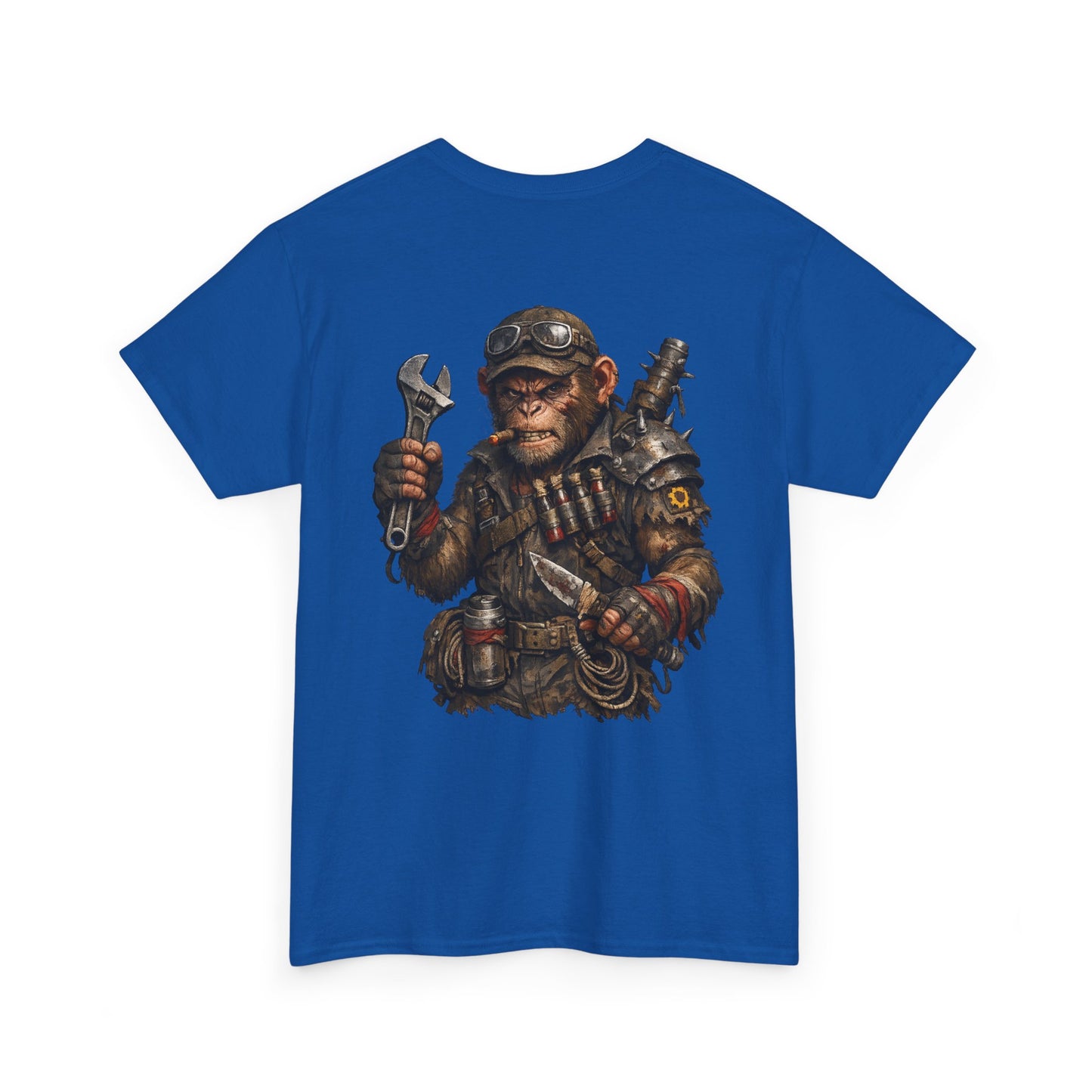 Mechanic Monkey Graphic Tee — Steampunk Toolmaster Backprint