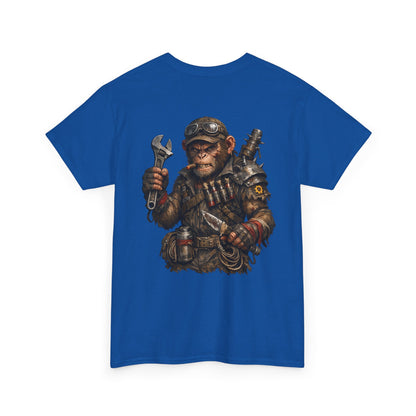 Mechanic Monkey Graphic Tee — Steampunk Toolmaster Backprint