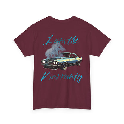 Vintage Muscle Car Tee — “I am the Warranty” Graphic T-Shirt