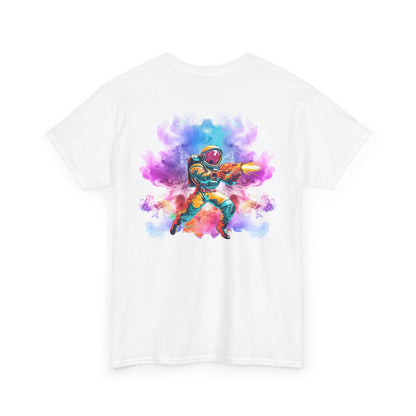 Astronaut Watercolor Tee — Colorful Space Explorer Graphic T‑Shirt