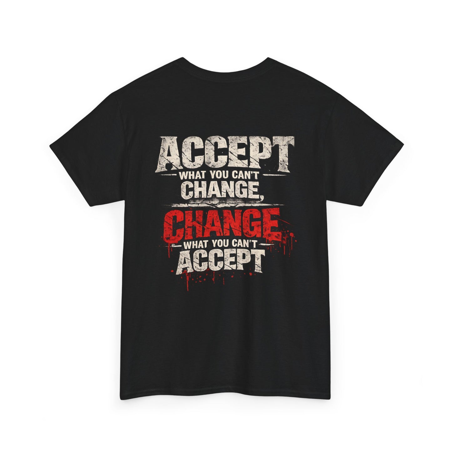 T-Shirt — "Accept What You Can’t Change, Change What You Can't Accept"