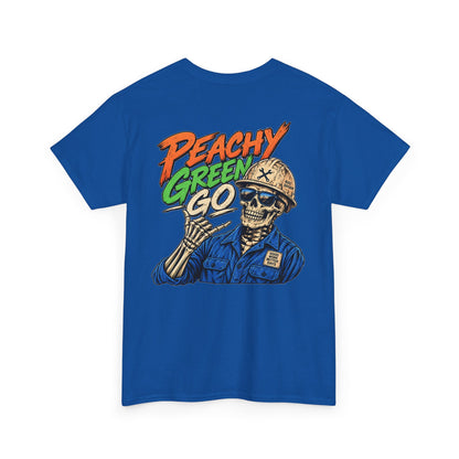 'Peachy Green Go' Skeleton Tee