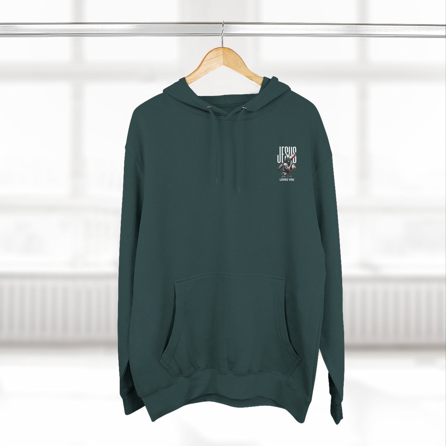 Angel Statue Graphic Hoodie — 'Sanctified, Saved' Vintage Art Streetwear