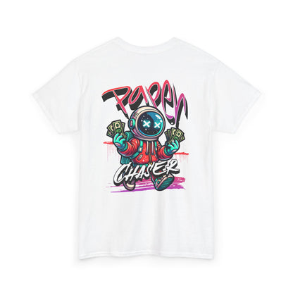 Paper Chaser Tee — Retro Gamer Astronaut Streetwear T‑Shirt