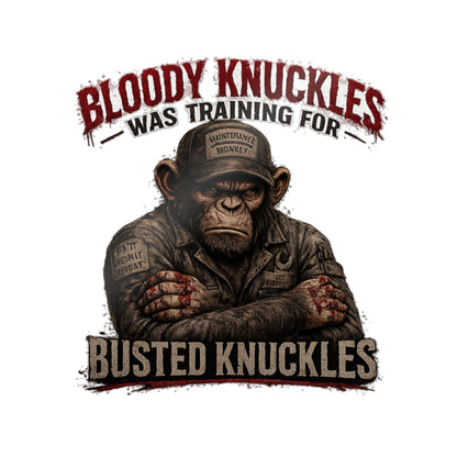 Busted Knuckles Monkey Sticker