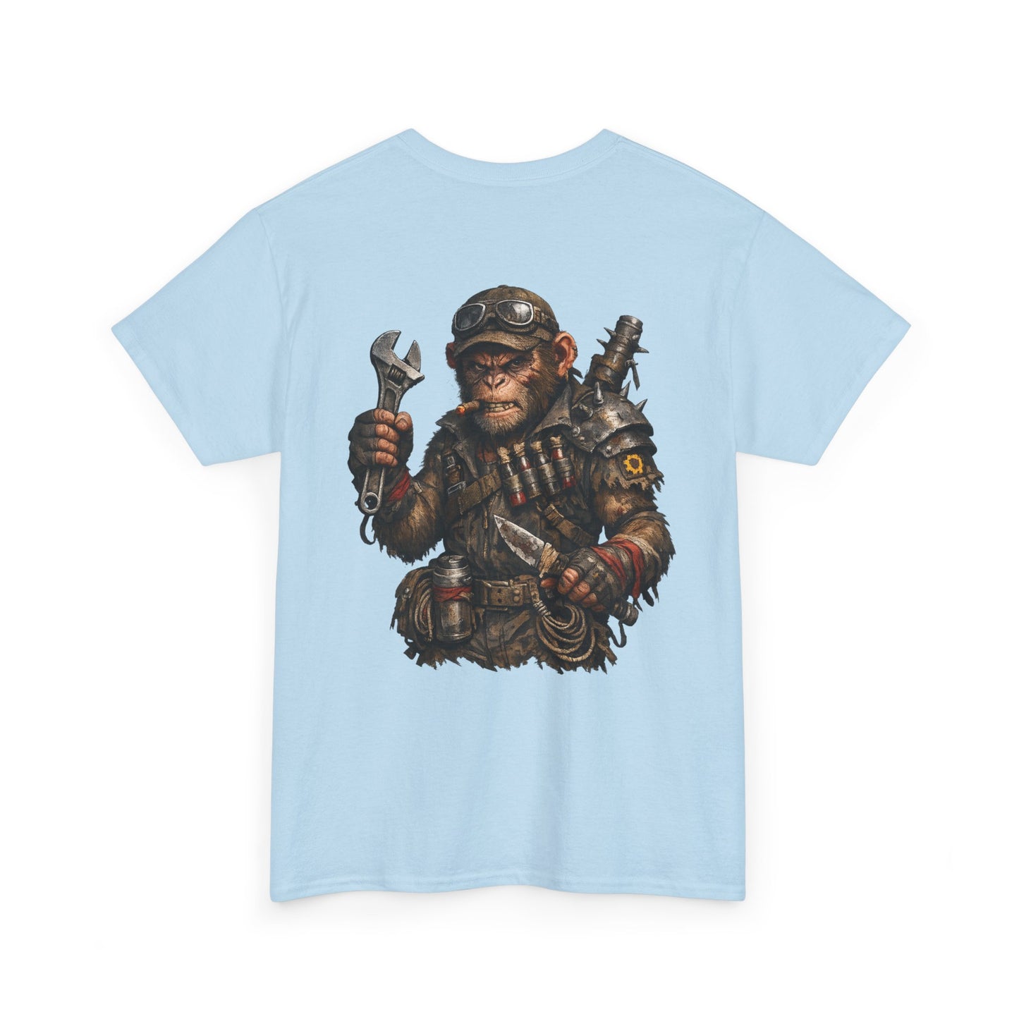 Mechanic Monkey Graphic Tee — Steampunk Toolmaster Backprint
