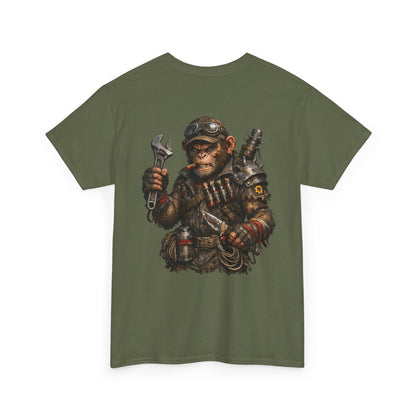 Mechanic Monkey Graphic Tee — Steampunk Toolmaster Backprint