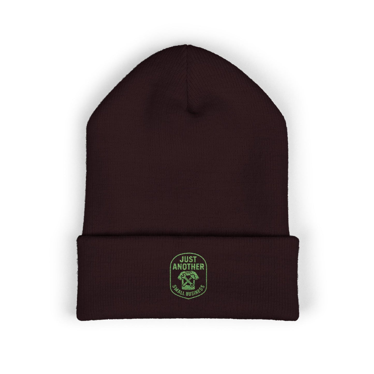 Embroidered Cuffed Beanie — Just Another Small Business