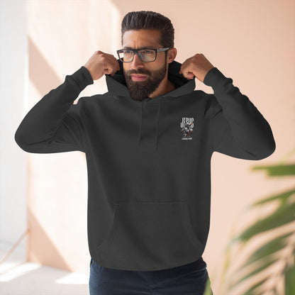 Angel Statue Graphic Hoodie — 'Sanctified, Saved' Vintage Art Streetwear
