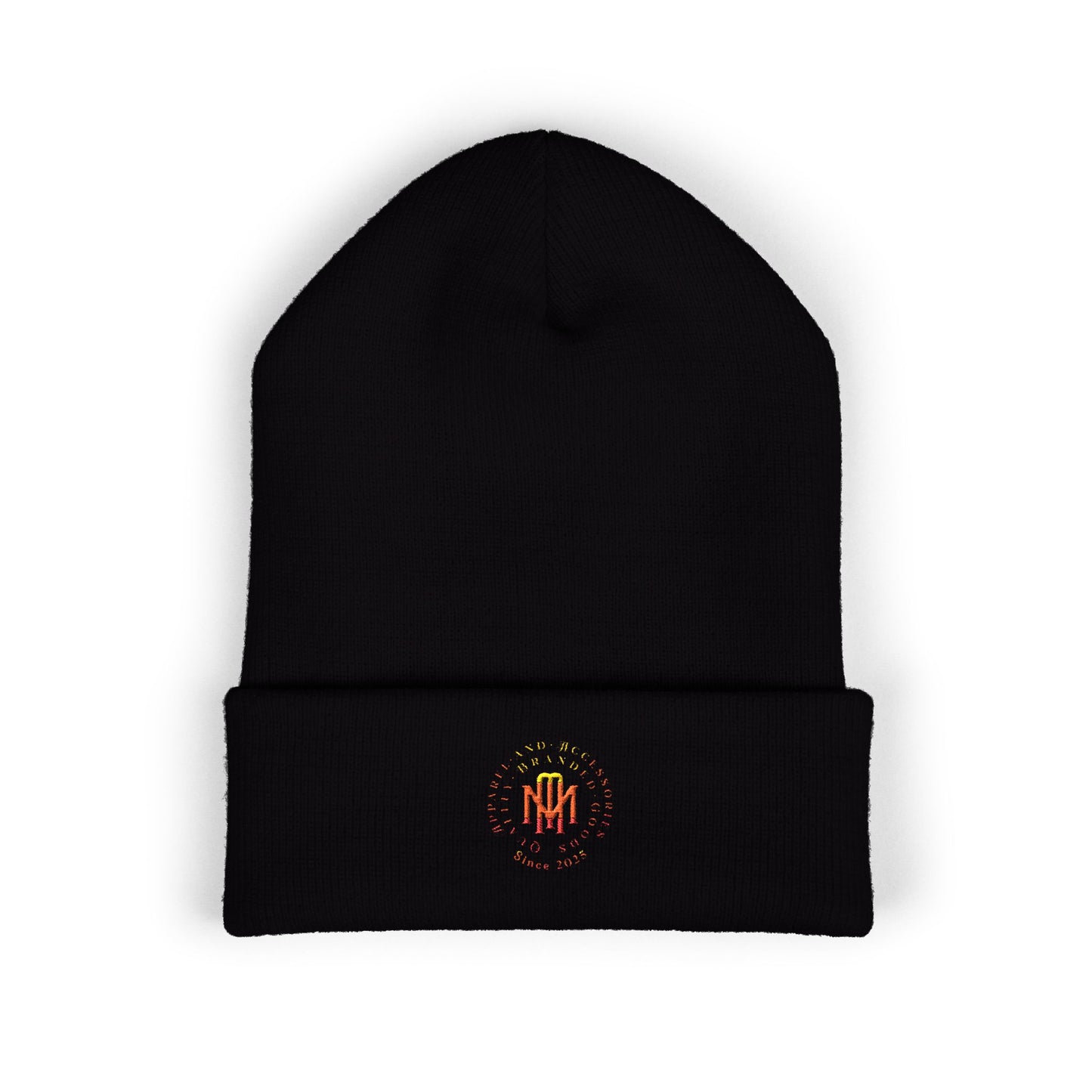 Embroidered Flame MM Beanie — Maintenance Monkey Beanie