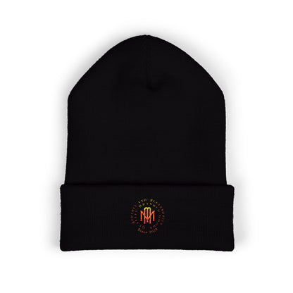 Embroidered Flame MM Beanie — Maintenance Monkey Beanie