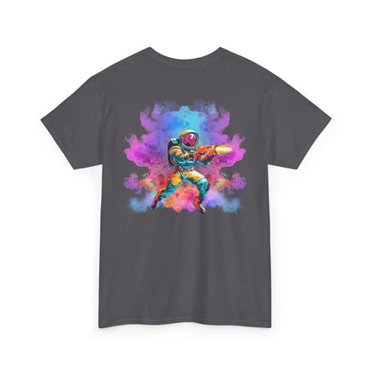 Astronaut Watercolor Tee — Colorful Space Explorer Graphic T‑Shirt