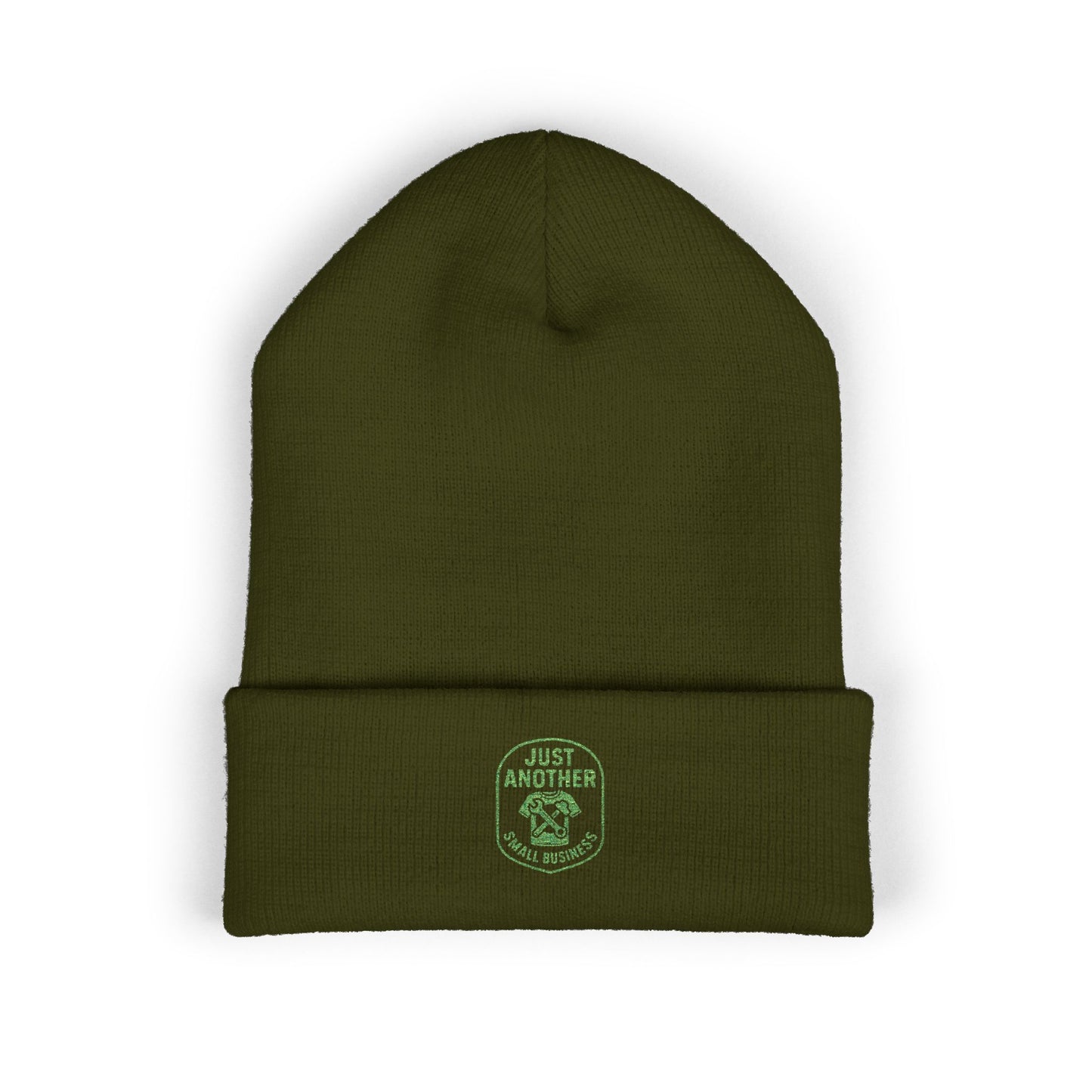 Embroidered Cuffed Beanie — Just Another Small Business
