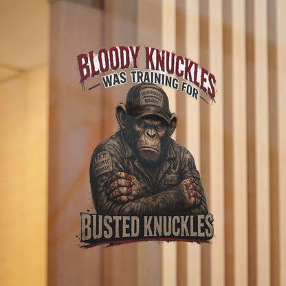 Busted Knuckles Monkey Sticker