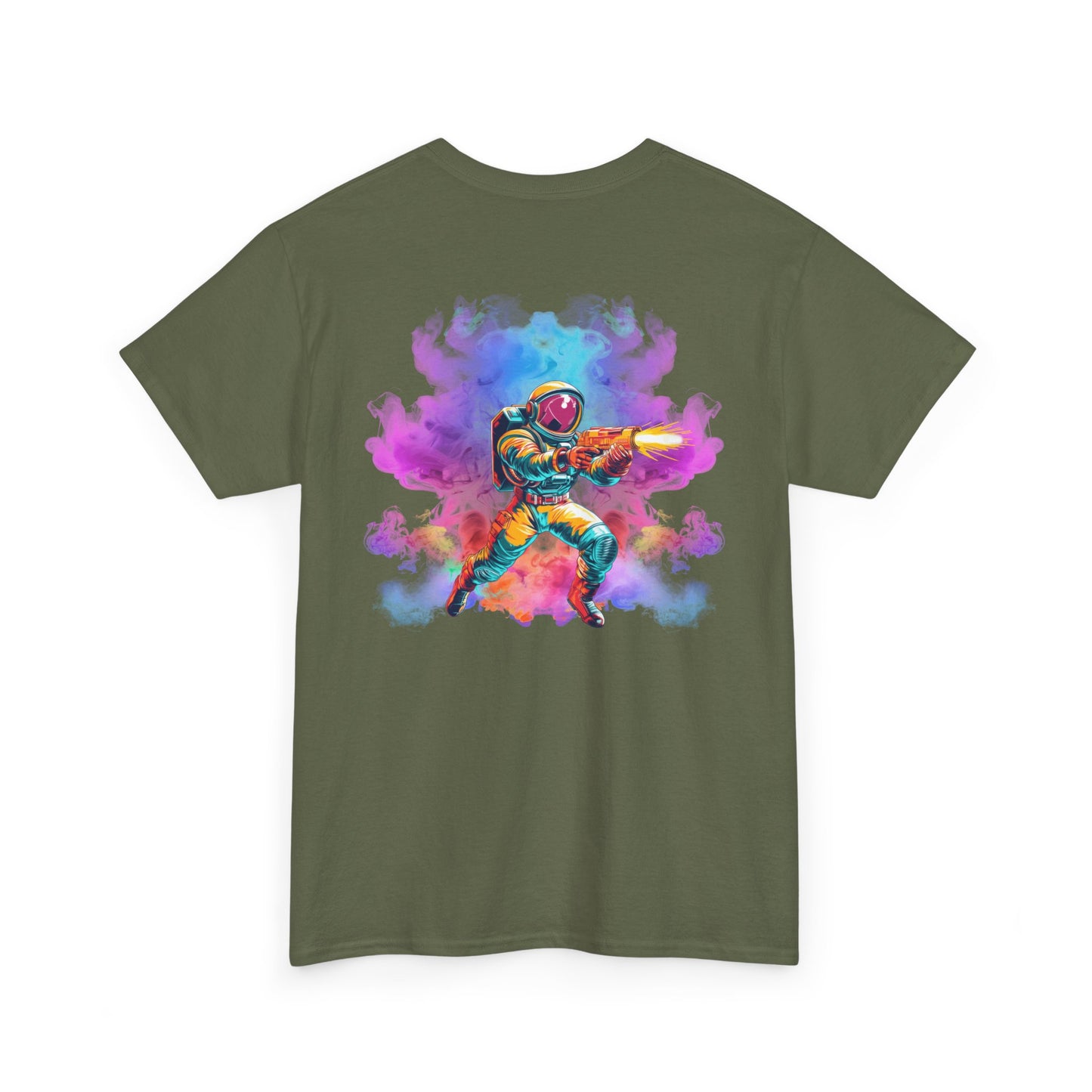 Astronaut Watercolor Tee — Colorful Space Explorer Graphic T‑Shirt