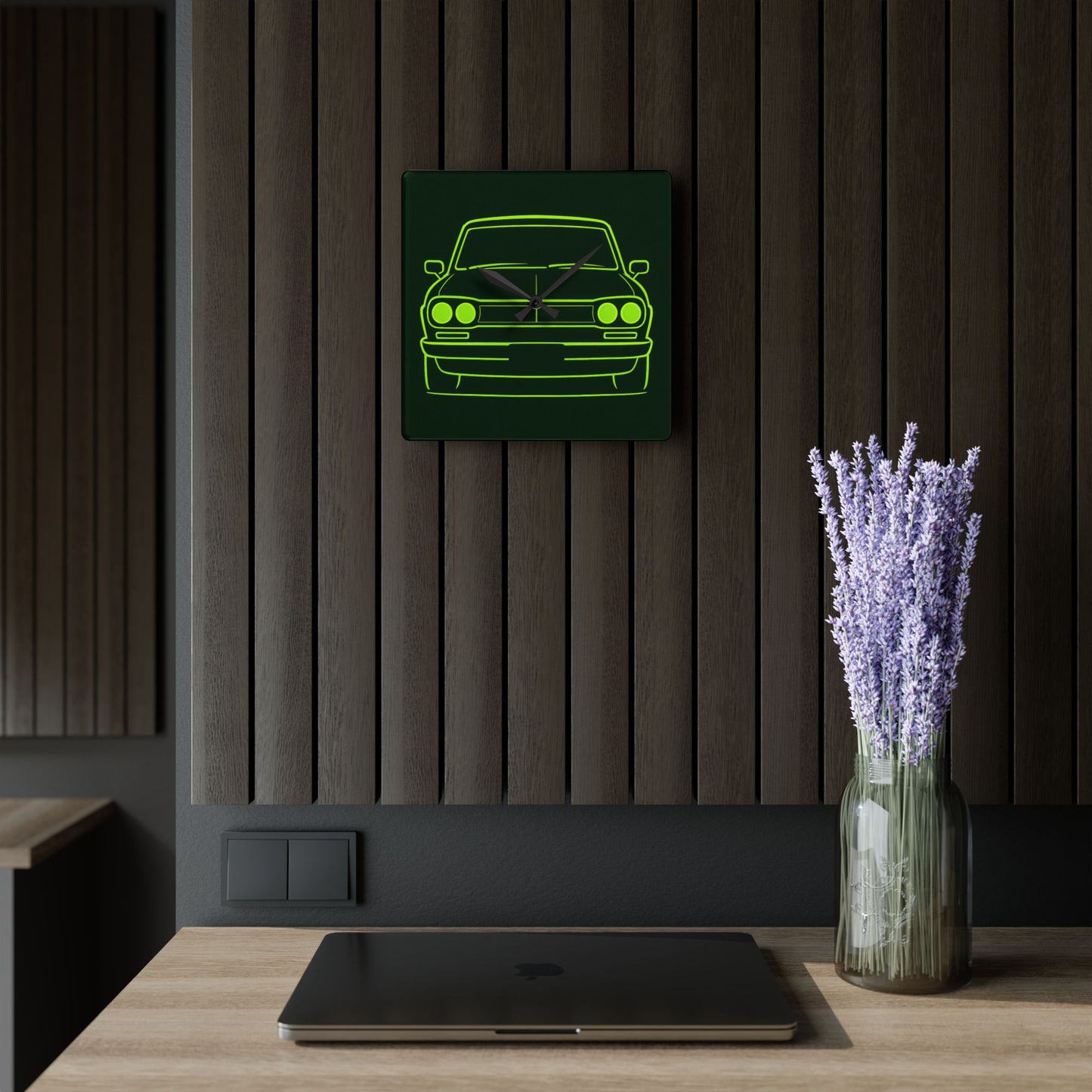 Neon Classic Suka Acrylic Wall Clock