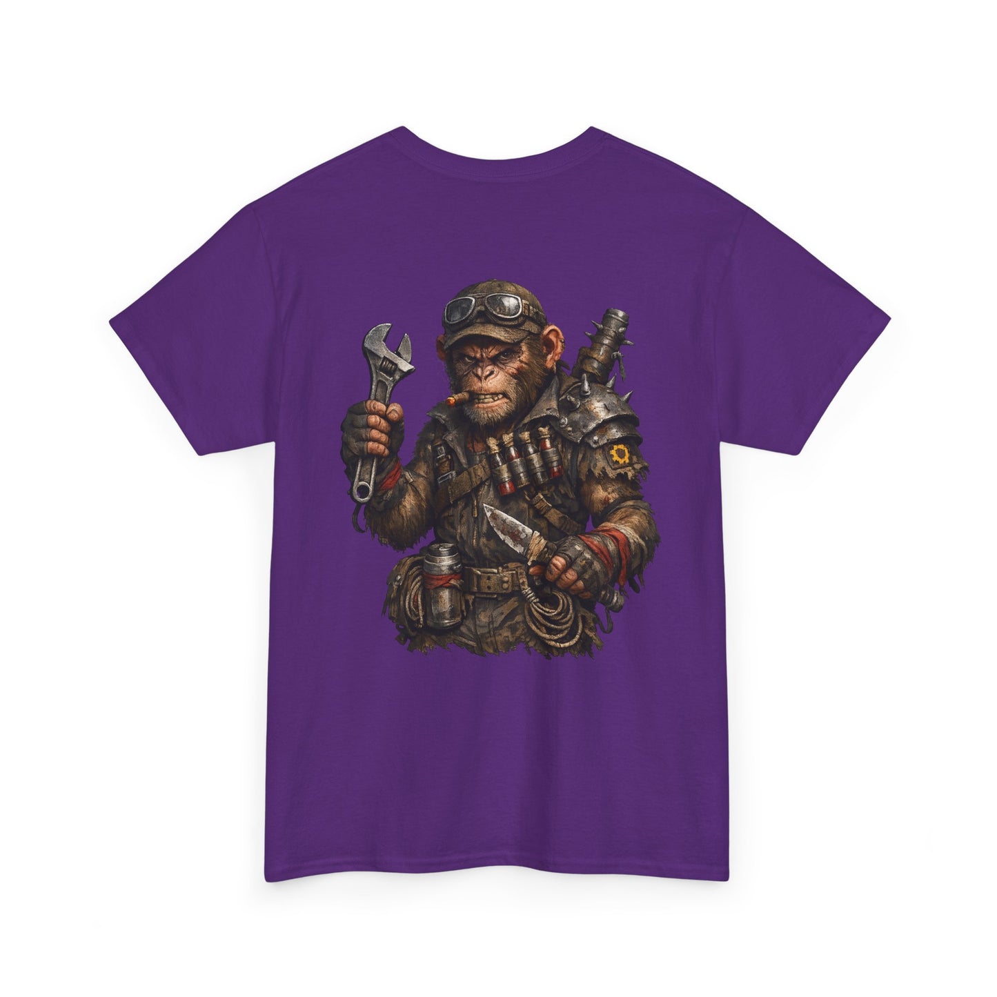 Mechanic Monkey Graphic Tee — Steampunk Toolmaster Backprint