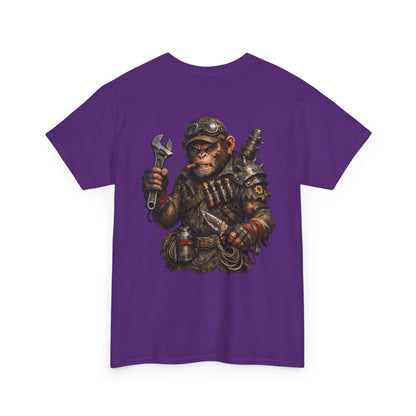 Mechanic Monkey Graphic Tee — Steampunk Toolmaster Backprint