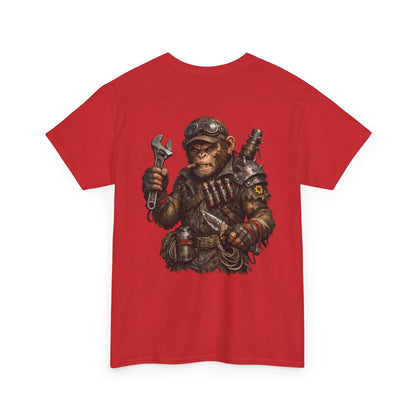 Mechanic Monkey Graphic Tee — Steampunk Toolmaster Backprint