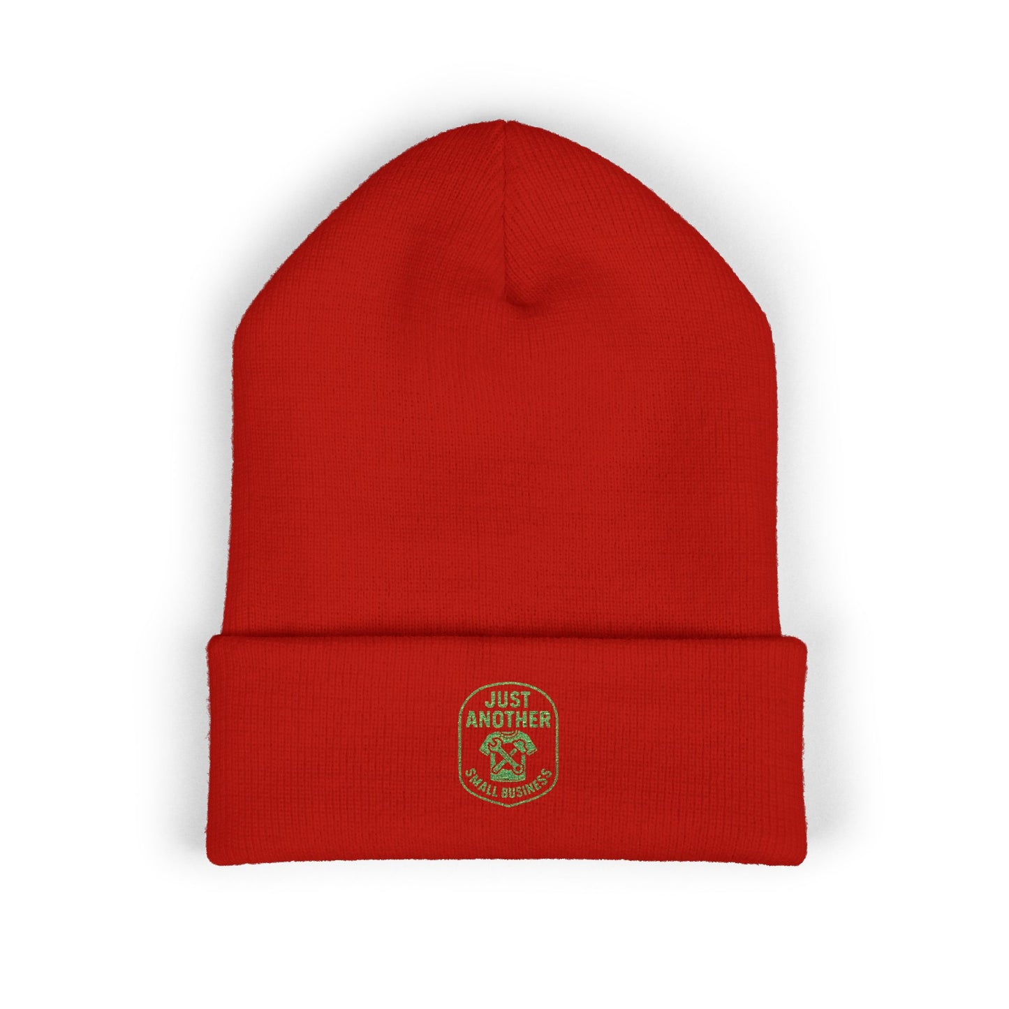 Embroidered Cuffed Beanie — Just Another Small Business