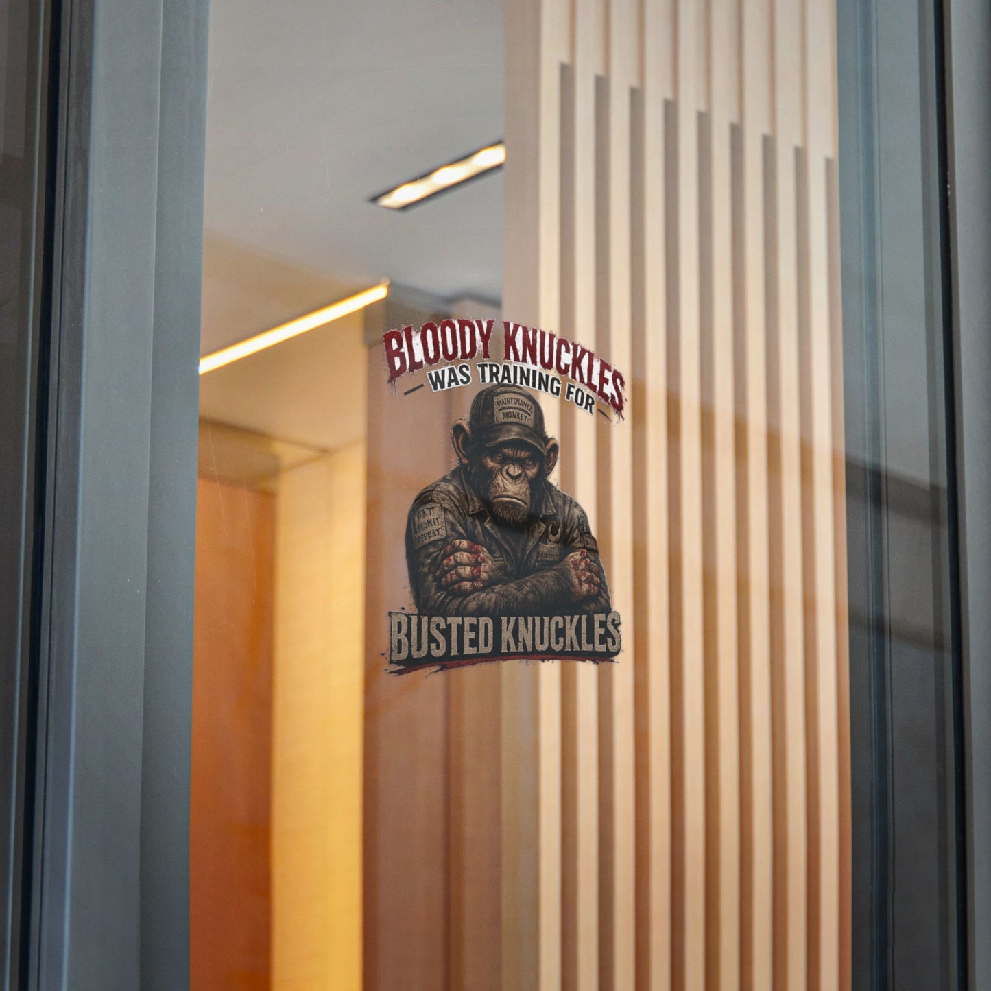 Busted Knuckles Monkey Sticker