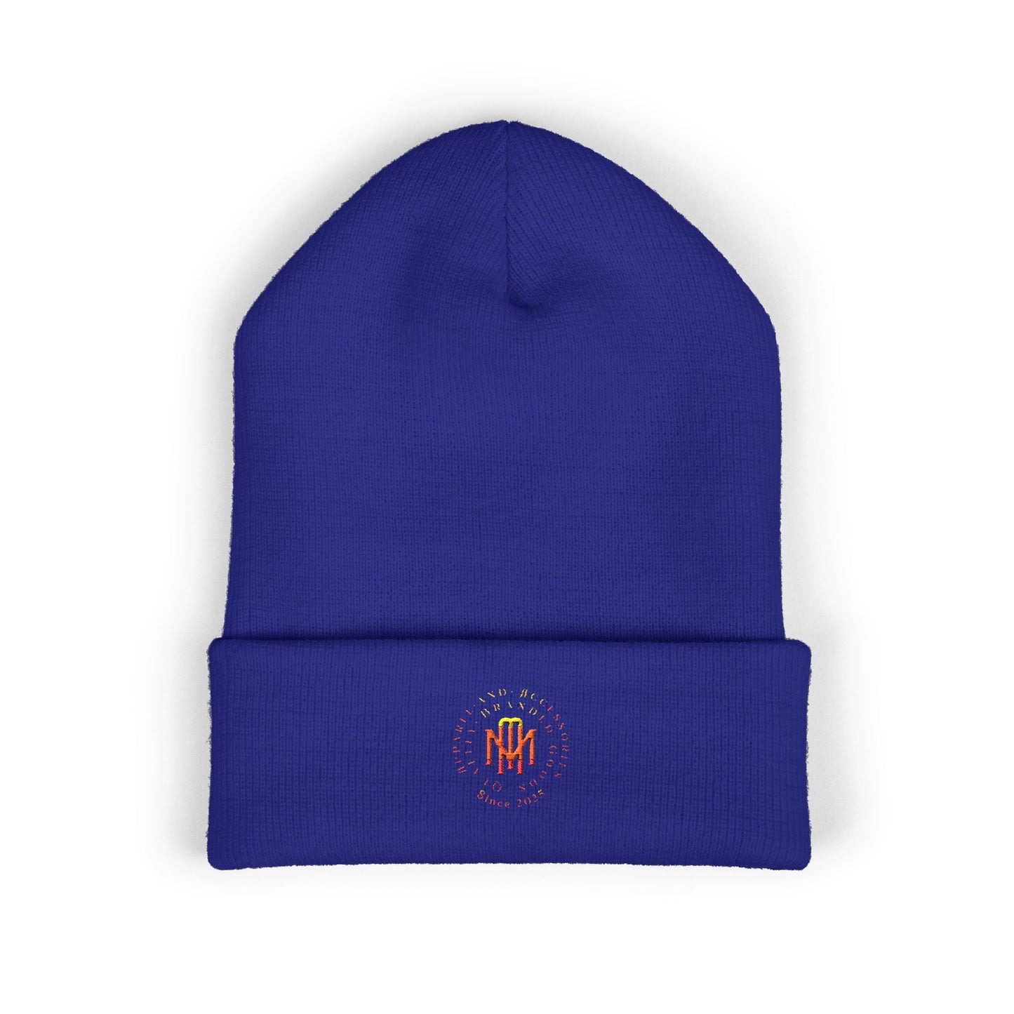 Embroidered Flame MM Beanie — Maintenance Monkey Beanie
