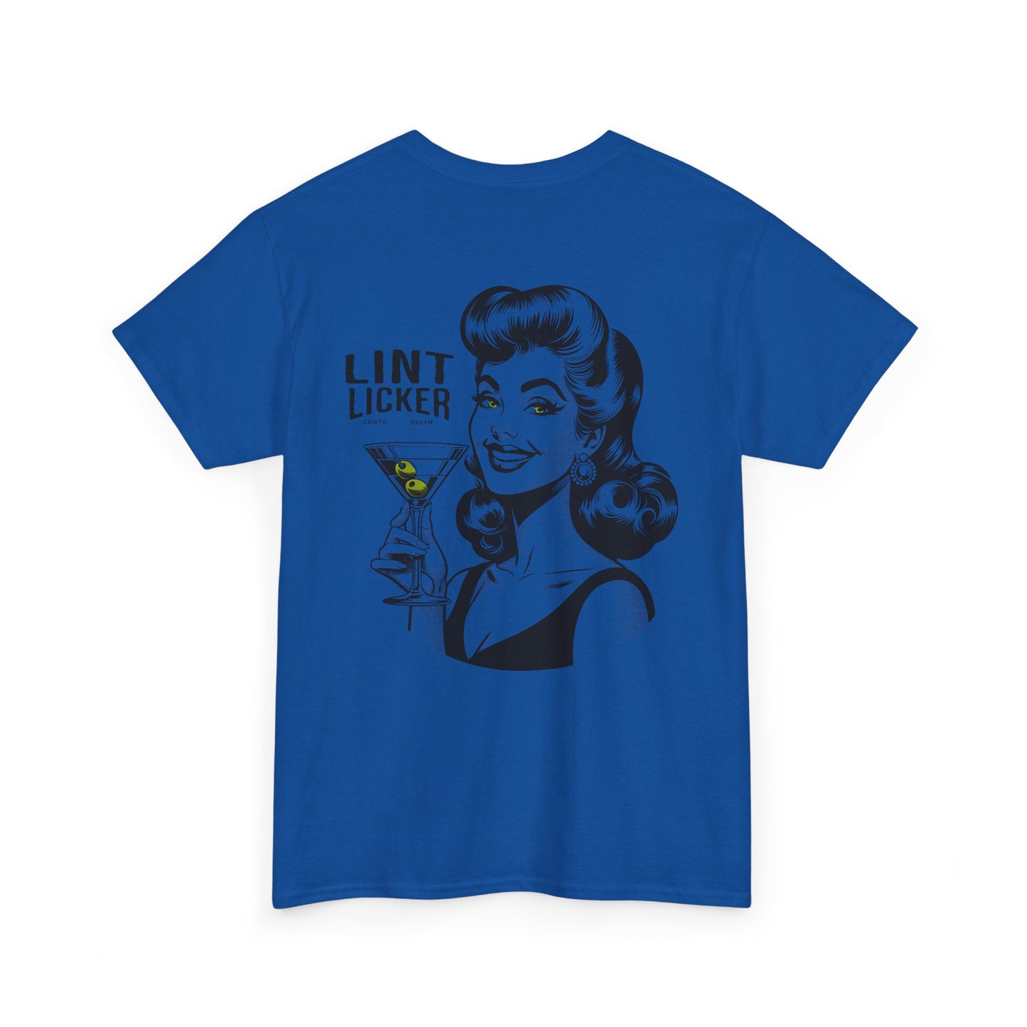 T-Shirt — 'Lint Licker' Retro Pinup Tee (Vintage Cocktail Graphic)
