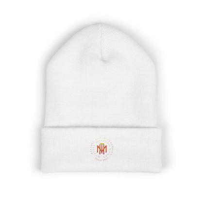 Embroidered Flame MM Beanie — Maintenance Monkey Beanie