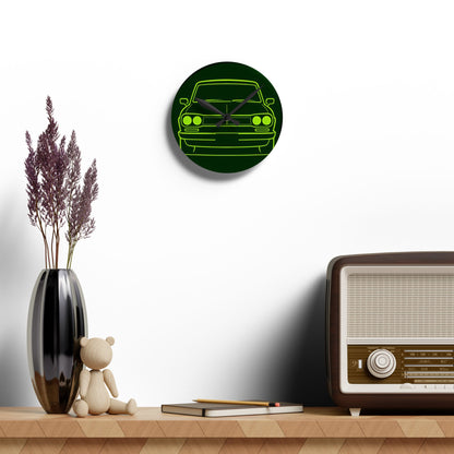 Neon Classic Suka Acrylic Wall Clock