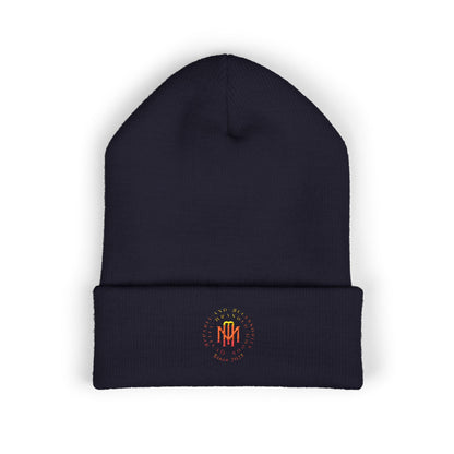 Embroidered Flame MM Beanie — Maintenance Monkey Beanie