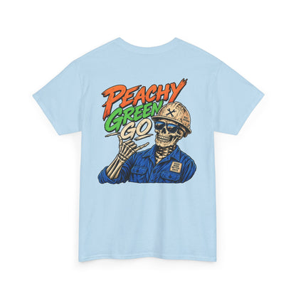 'Peachy Green Go' Skeleton Tee