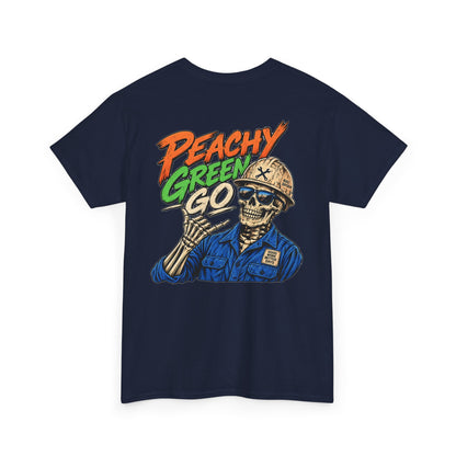 'Peachy Green Go' Skeleton Tee