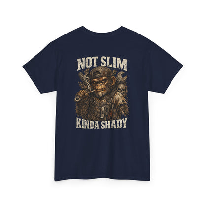 Graphic Tee - "Not Slim Kinda Shady" Vintage Monkey Skull Design