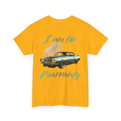 Vintage Muscle Car Tee — “I am the Warranty” Graphic T-Shirt