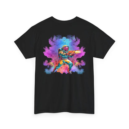 Astronaut Watercolor Tee — Colorful Space Explorer Graphic T‑Shirt