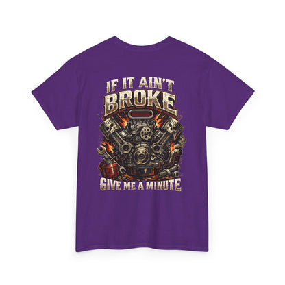 'If It Ain't Broke Give Me A Minute' Vintage Engine Tee