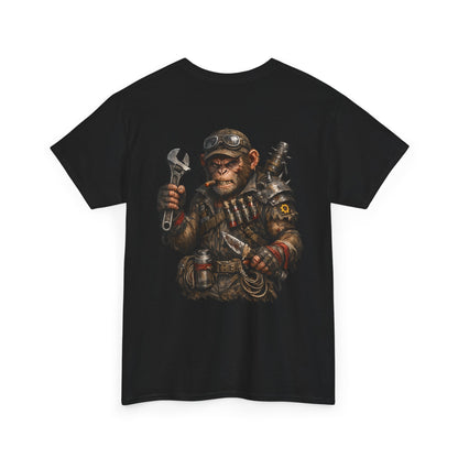 Mechanic Monkey Graphic Tee — Steampunk Toolmaster Backprint