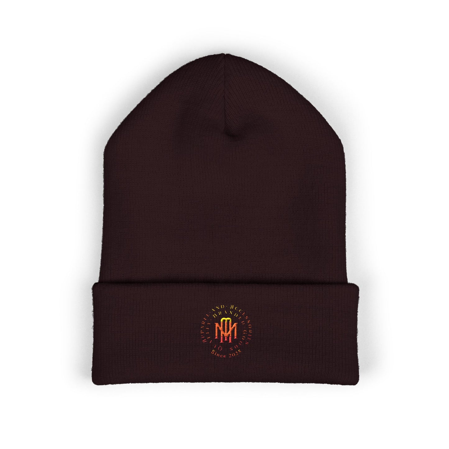 Embroidered Flame MM Beanie — Maintenance Monkey Beanie